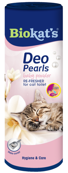 Neutralizues Arome për rërë të maces, Biokats Deo Pearls Re-fresher Baby Powder, 700gr