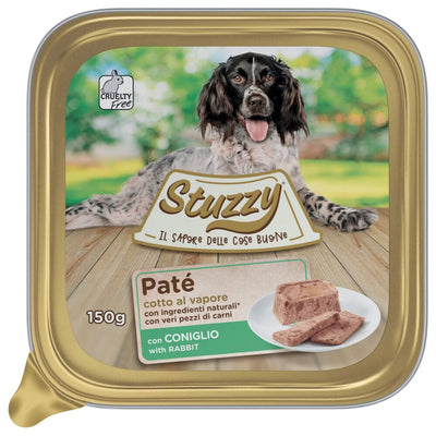 Ushqim i lëngshëm me lepur për qen, Stuzzy pate rabbit, 150 gr.