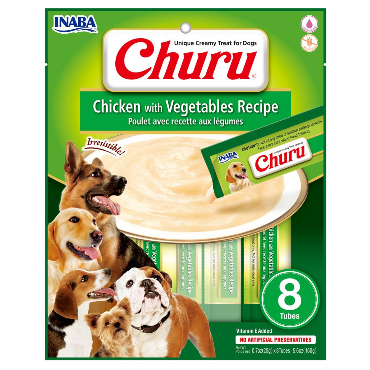 Churu Dog, Chicken & Vegetable, 8 pcs