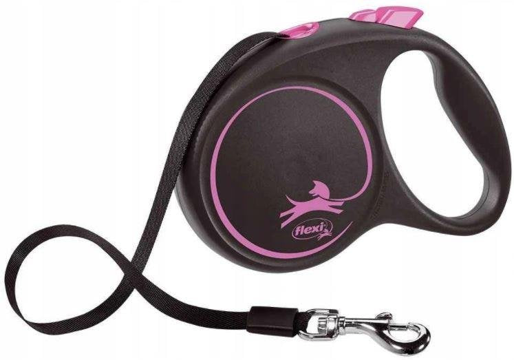 Litar Flexi Black Design, Tape, M, 5 metër, fuchsia
