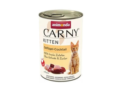 Ushqim i lëngshëm për kotele, miks mishi i shpezëve, Carny, 400 gr.