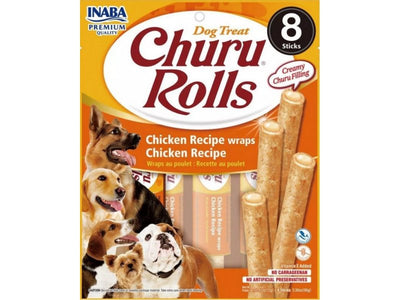 Shpërblime për qen, Churu Rolls, pulë, 8 x 12 gr.