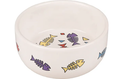 Enë qeramike për mace, Fisk, 325 ml, Falmingo.