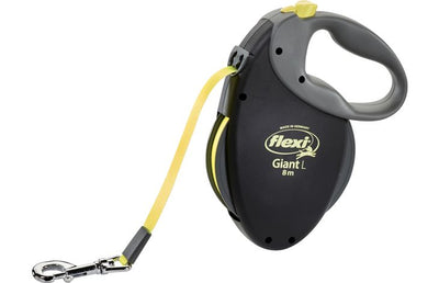 Litar për qen, FLEXI Giant Tape Black L 8m 50kg