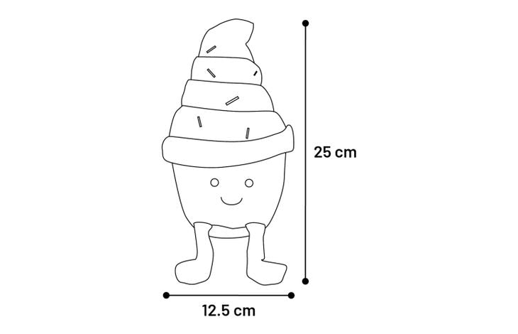 Lodër me plush, për qen, IceCream, Flamingo