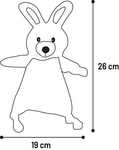 Lodër pelushi për qen, Roza Rabbit PInk, 21,5 x 14 x 50 cm, flamingo