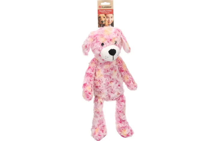 Lodër pelushi për qen, Roza Dog PInk, 22.5 x 13 x 42 cm, flamingo