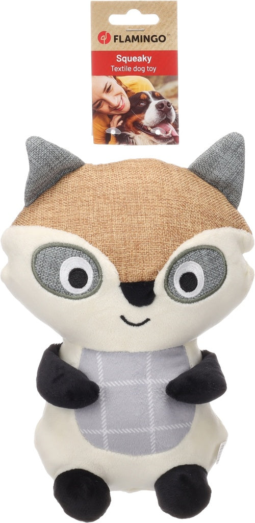 Lodër për qen, Toy Koppo Raccoon Beige, 18x11x21,5CM flamingo