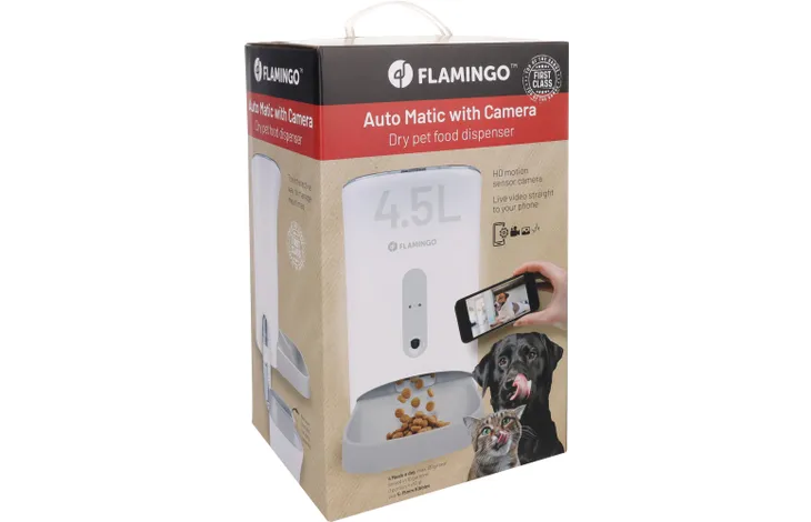 Enë automatike e ushqimit, Food Dispenser Odio White, With Digital Timer and Camera 4.5 L