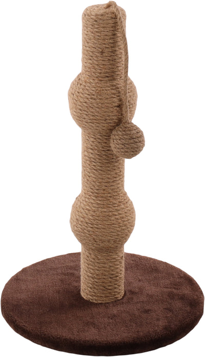 Pemë gërvishëse për mace, Curvy Dark Brown, 30cm L x 30cm W x 48.5cm H