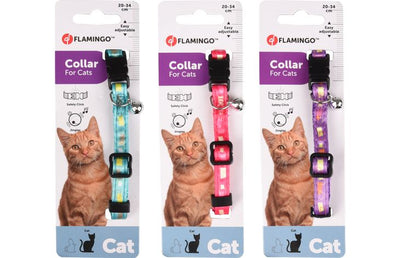 Kollare për mace, 20-34 cm, Flamingo