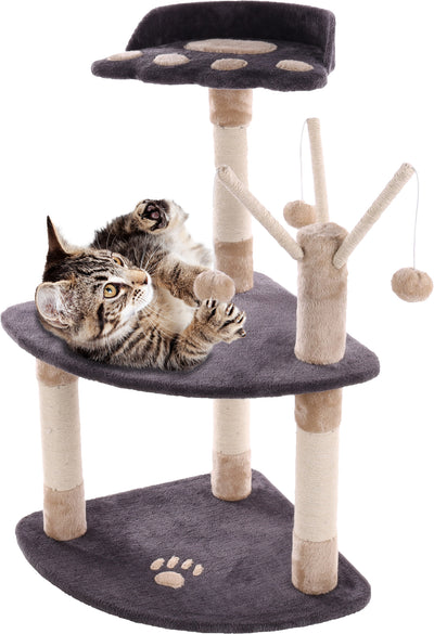 Gërvishëse për mace, Kira Dark grey, 70x58x91CM