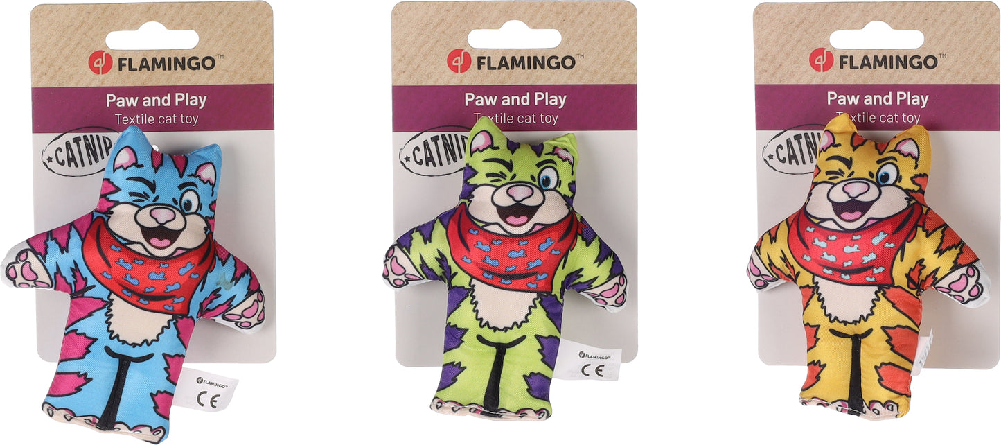 Lodër për mace me catnip, Toy Tigi Tiger, Flamingo, 1 pcs