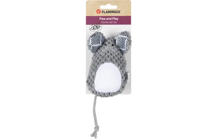 Lodër për mace, me catnip, Mazzo Mouse Grey, 9.3 x 11.3 cm