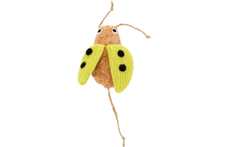 Lodër për mace, me catnip, Lemmo Ladybug Green, Flamingo
