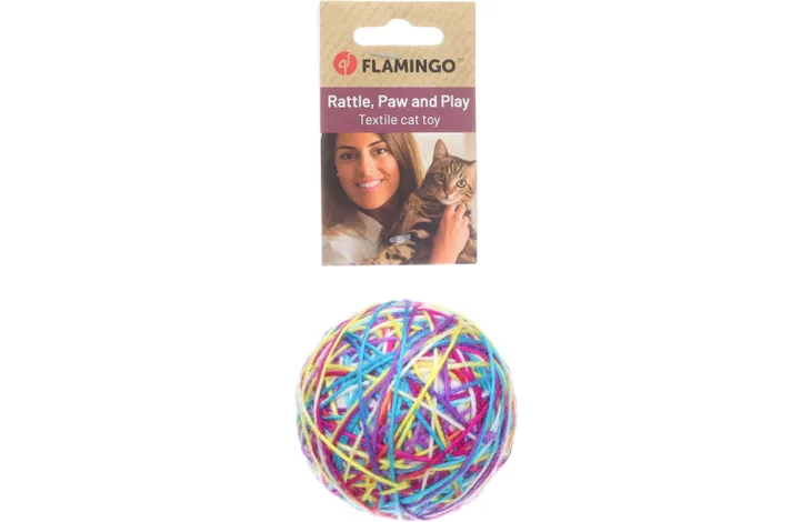 Lodër për mace, Toy Ball, Flamingo, 8 cm