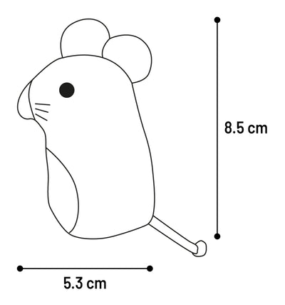 Lodër me catnip për mace, Toy Nitz Mouse, Flamingo