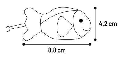 Lodër me catnip për mace, Toy Nitz Fish, Flamingo