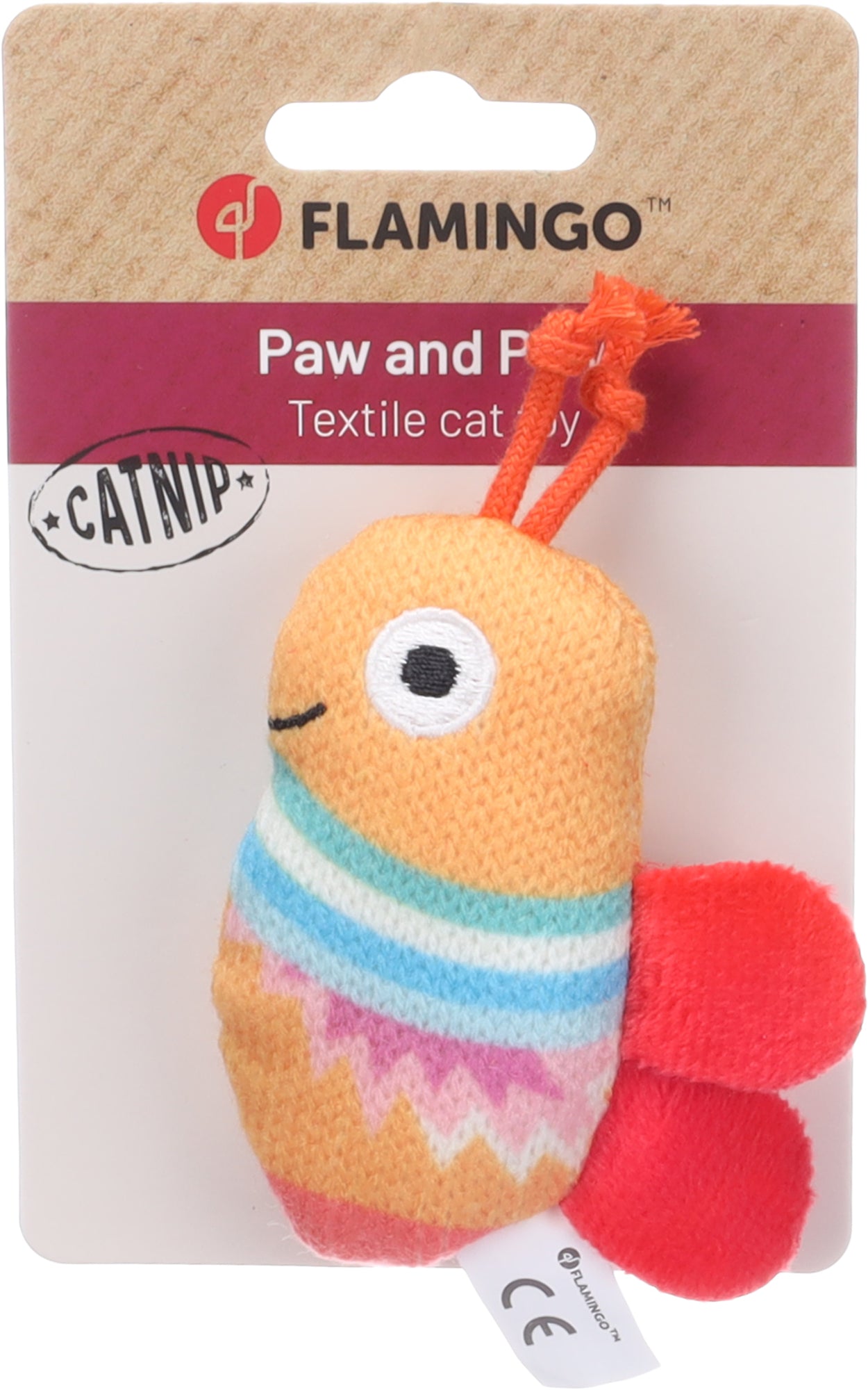 Lodër me catnip për mace, Toy Nitz Bee, Flamingo