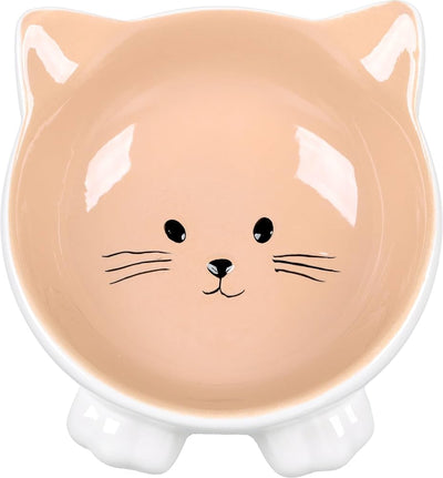 Enë ushqimi dhe uji për mace, Flamingo, PUZI, TAUPE, 125 ML