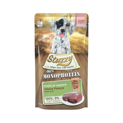 Ushqim për këlysh,mish vici, monoprotein Stuzzy, 150 gr