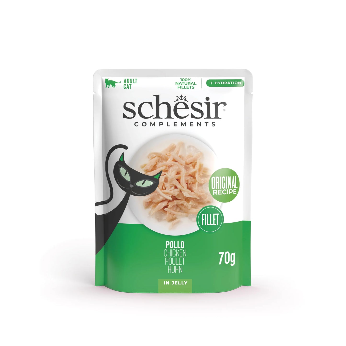 Ushqim komplementar i lëngëshëm, Schesir Chicken, 70 gr.