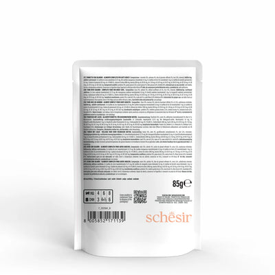 Ushqim i plotë dhe i balancuar, Schesir, Tuna with Salmon in jelly, 85 gr.