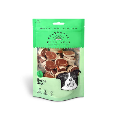 Shpërblime për Qen, Sushi lepuri grain free, Celebrate Freshness, 100 gr