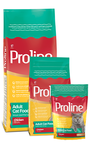 Ushqim për mace të rritura, Proline, me pulë, 1.2kg.