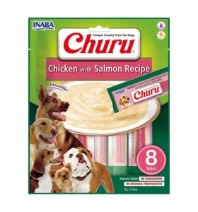 Churu Dog, Chicken & Salmon, 8 PCS