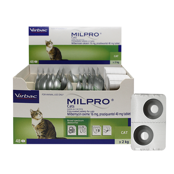 Virbac Milpro - Antiparazitar për mace të rritura