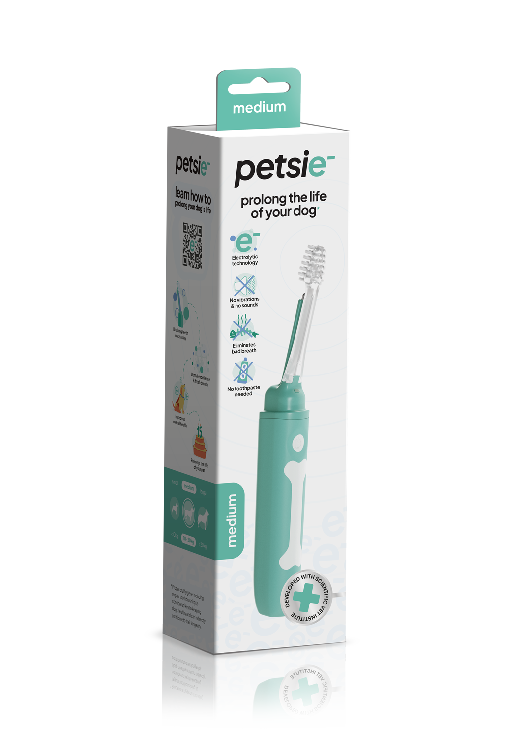 Brushë pastruese për dhëmbë, Petsie, M