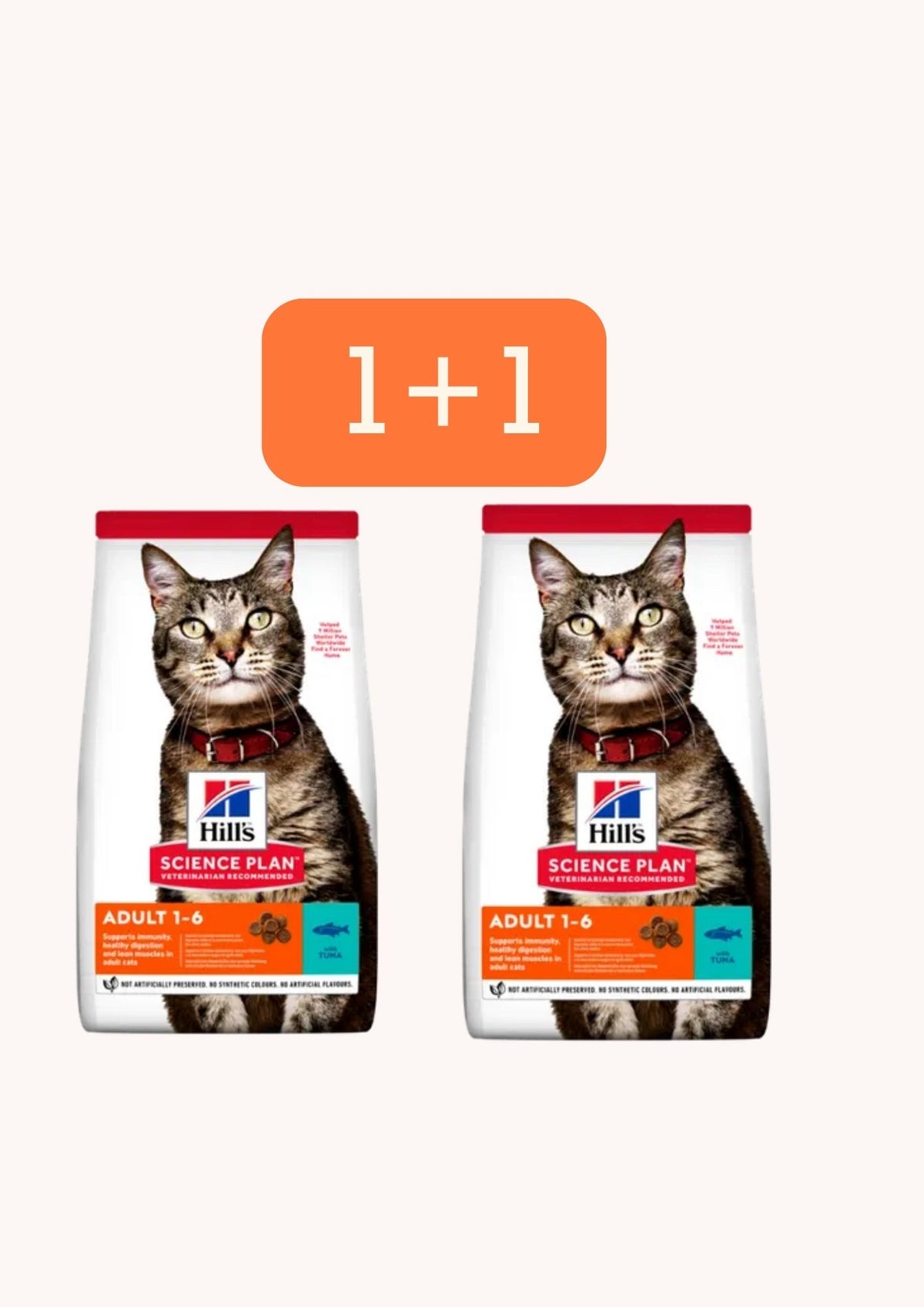 Ushqim per mace,Hills Tuna, 1+1