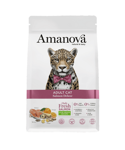 Ushqim për mace, Amanova Adult Cat, Salmon Deluxe, 1.5 kg
