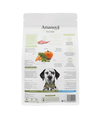 Ushqim për qen, Amanova Divine Rabbit, Digestive, 10 kg