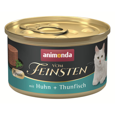 Ushqim i lëngshëm për mace, pulë+ tuna, Vom Feinsten, Animonda, 85 gr.