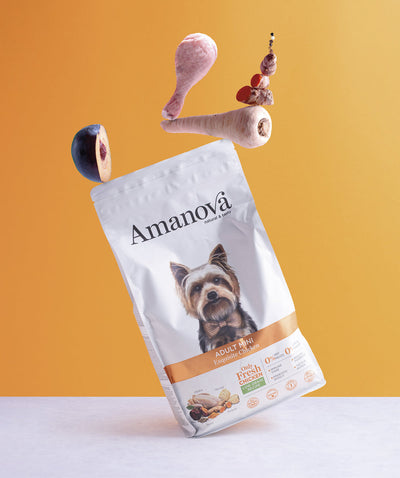 Ushqim për qen, Amanova Dog Mini, Chicken, 2 kg