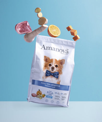 Ushqim për qen, Amanova Mini Lamb, Sensitive, 2 kg