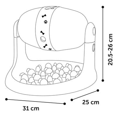 Lodër interaktive, Snack Dispenser, për qen & mace, Flamingo