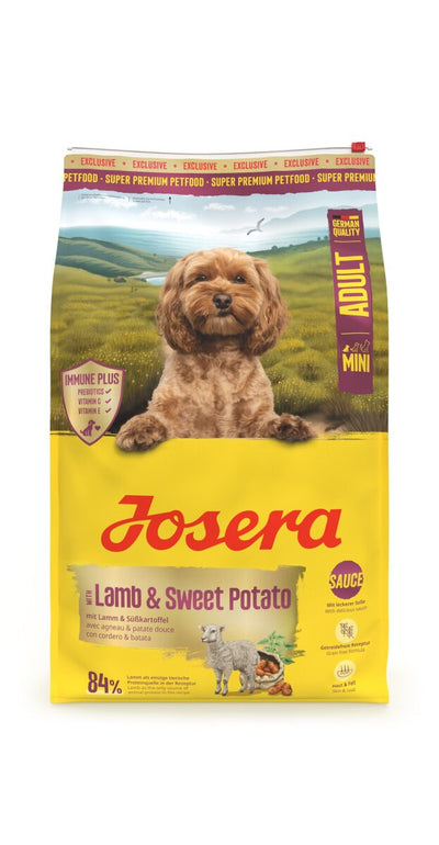 Ushqim për qen të racave të vogla, Josera Mini, Qingj & Patate e ëmbël, 3 kg