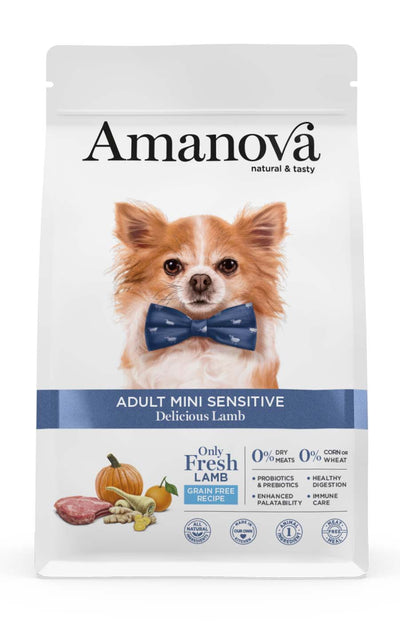 Ushqim për qen, Amanova Mini Lamb, Sensitive, 2 kg