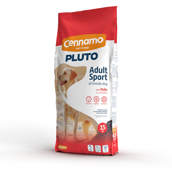 Ushqim i thatë për qen, Pluto SPORT ALL BREED, 15 KG