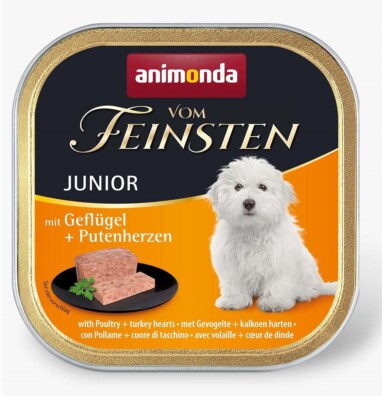 Ushqim i lëngëshëm për qen, Animonda Vom Feinsten Mini, mish shpezëve+ salmon + kopër, 100 gr.