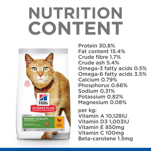 Hill's Science Plan Mature Adult Vitality, Ushqim për mace, 1.5 kg