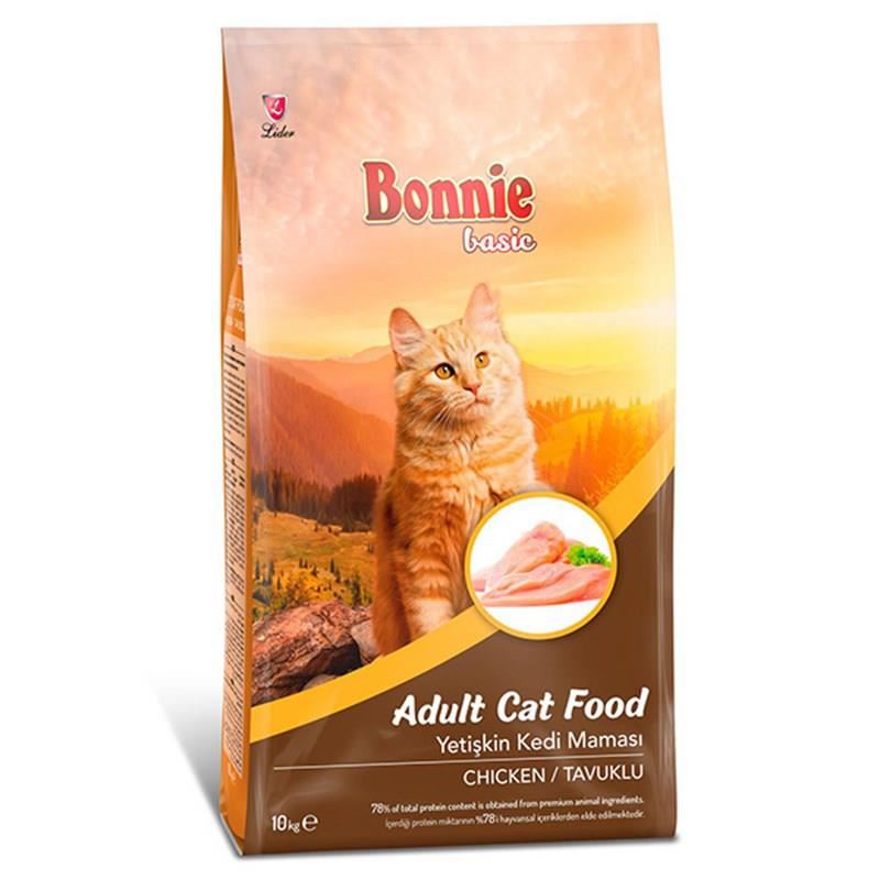 Ushqim për mace Bonnie Adult, me pulë, 10 kg