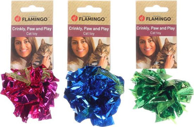 Top zhurmues me ngjyra, Crinkle Ball, 9 cm ,flamingo, 1 pcs