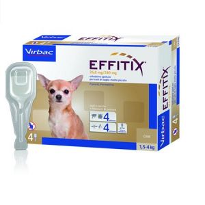 Virbac Effitix 1,5-4 kg, Pipeta për parazitë të jashtëm, 1 pcs