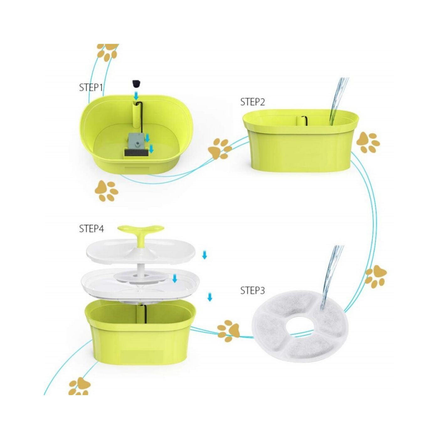 Fontanë elektrike, Zampillo, Ferribiella 28,4X17,4XH.13,8CM C