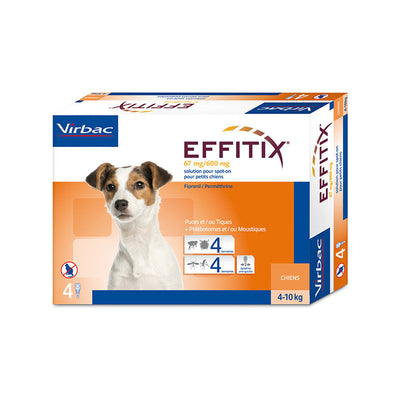 Virbac Effitix 4-10 kg, Pipeta për parazitë të jashtëm, 1 pcs