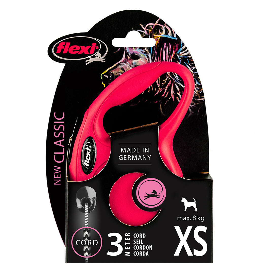 Litar për qen, Flexi XS Classic, Cord, Red, 3m.